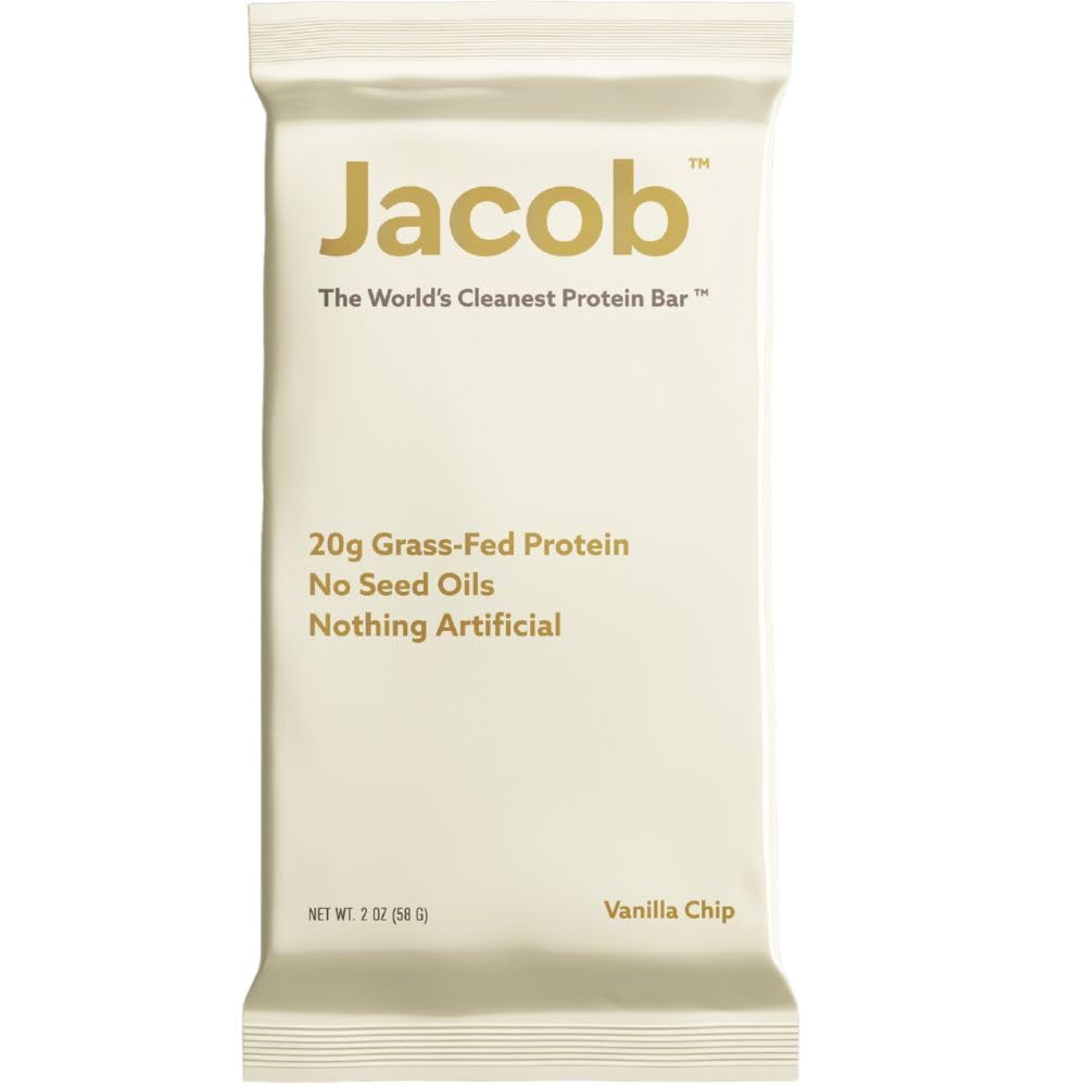 Jacob Bar Vanilla wrapped: ready-to-go high-protein snack on busy days.