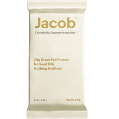 Jacob Bar Vanilla wrapped: ready-to-go high-protein snack on busy days.