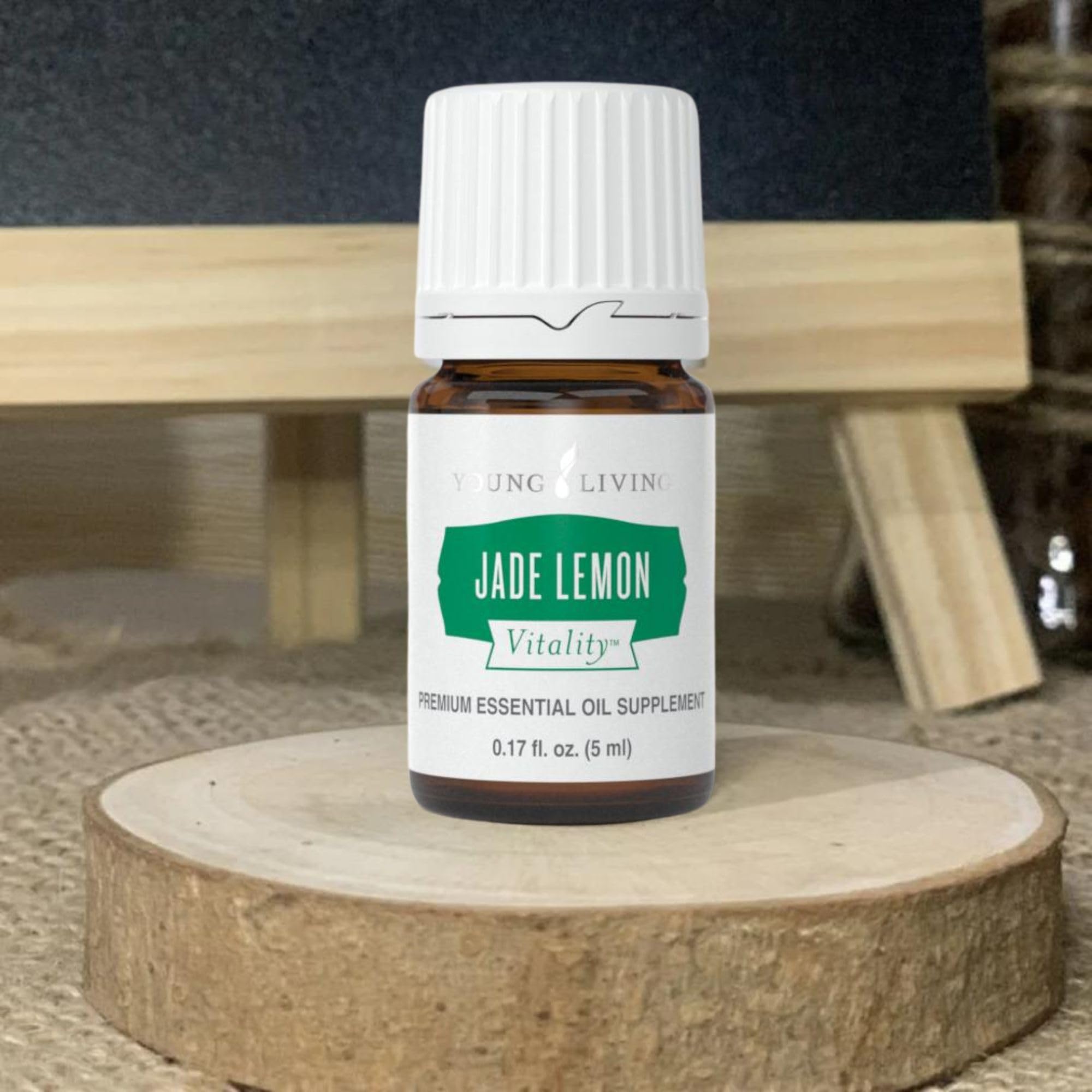 Jade Lemon Vitality drops added to a glass of water for flavor boost