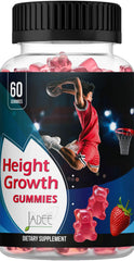 Jadee Height Growth Gummies bottle front showing kid-friendly bone health support.