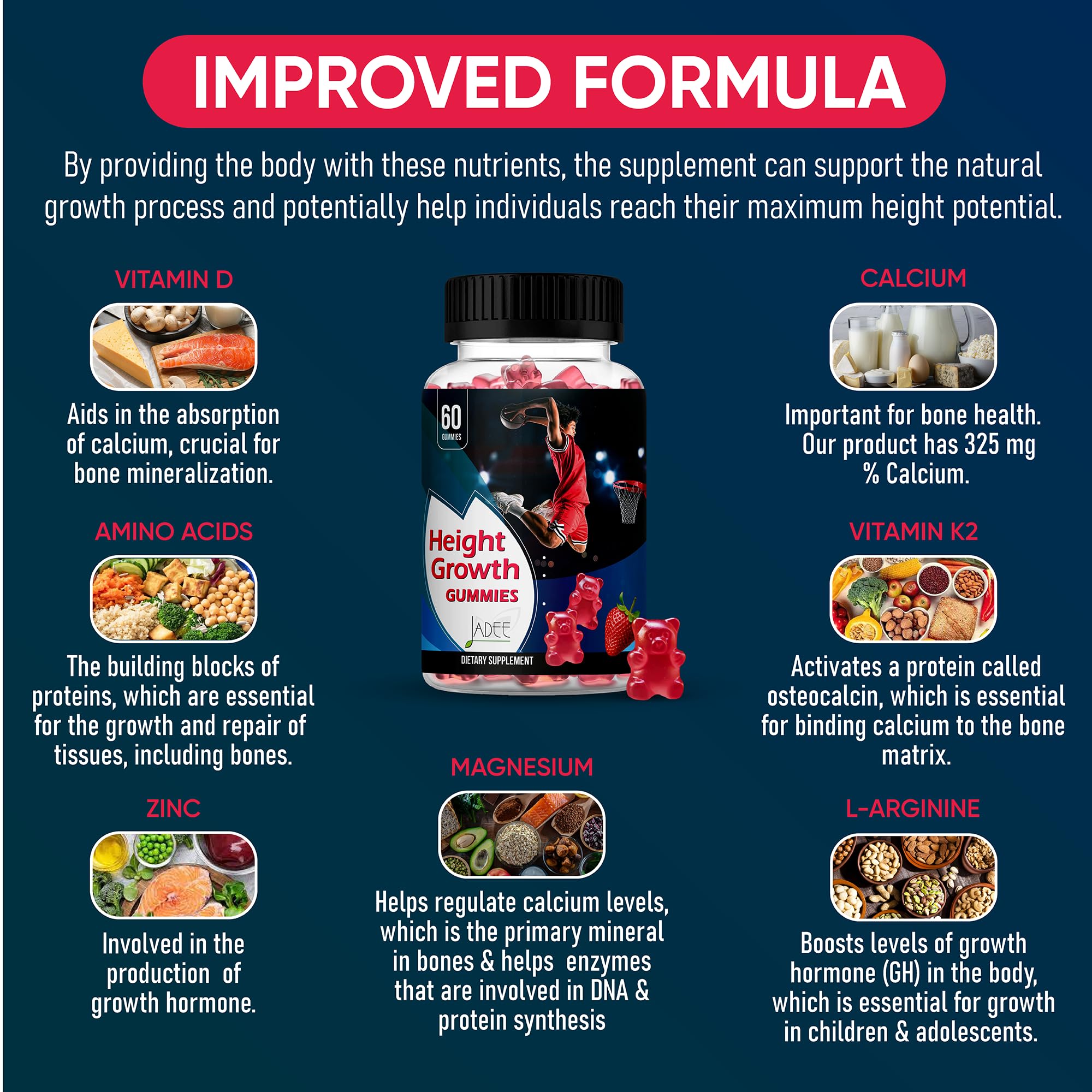 Dosing image for teens and kids supporting consistent growth habits with Jadee.