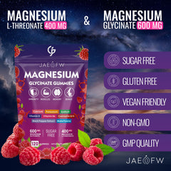 JAENFW ingredients panel highlighting magnesium, CoQ10, D3 and B6