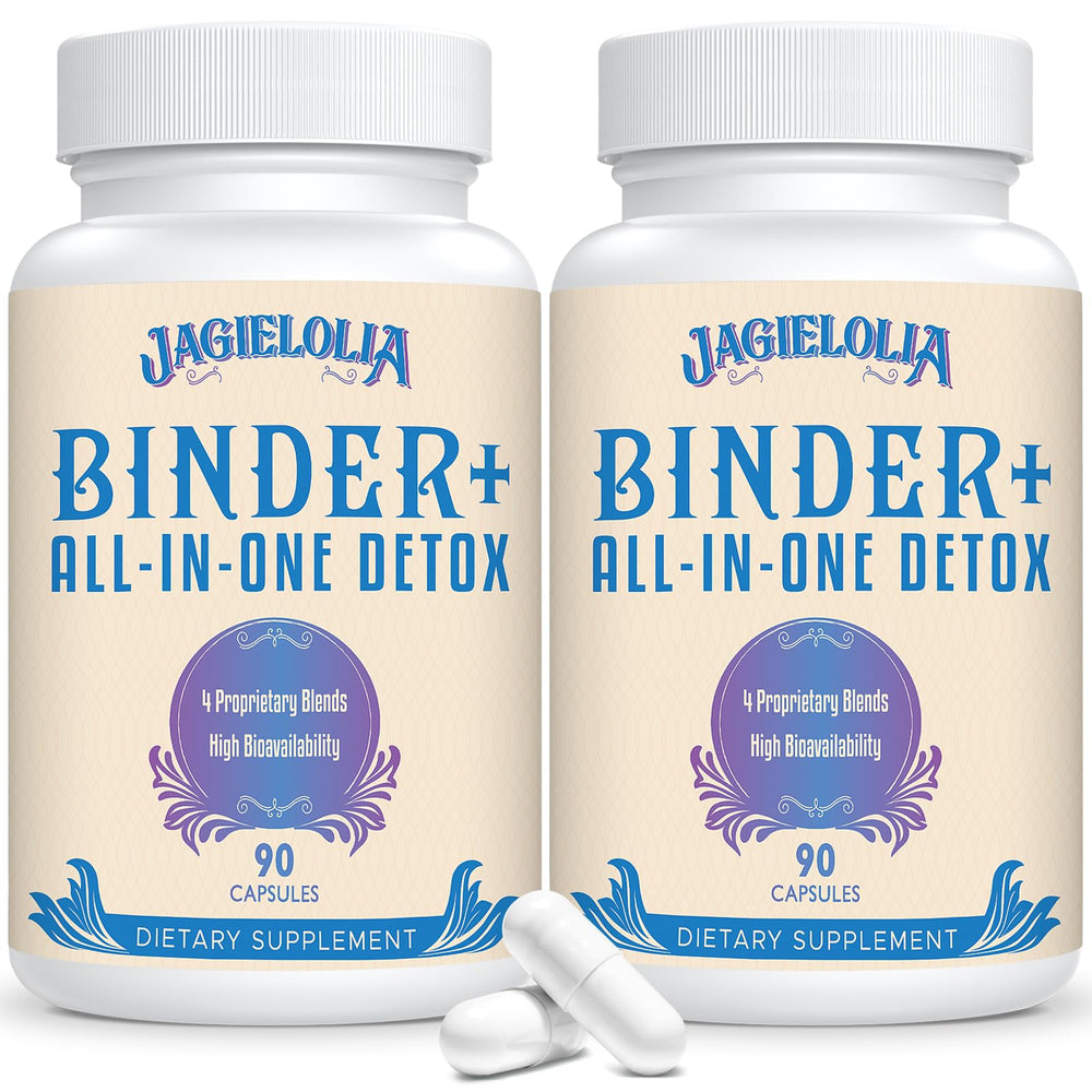 Jagielolia All-In-One Detox Binder bottle front for easy daily detox routine