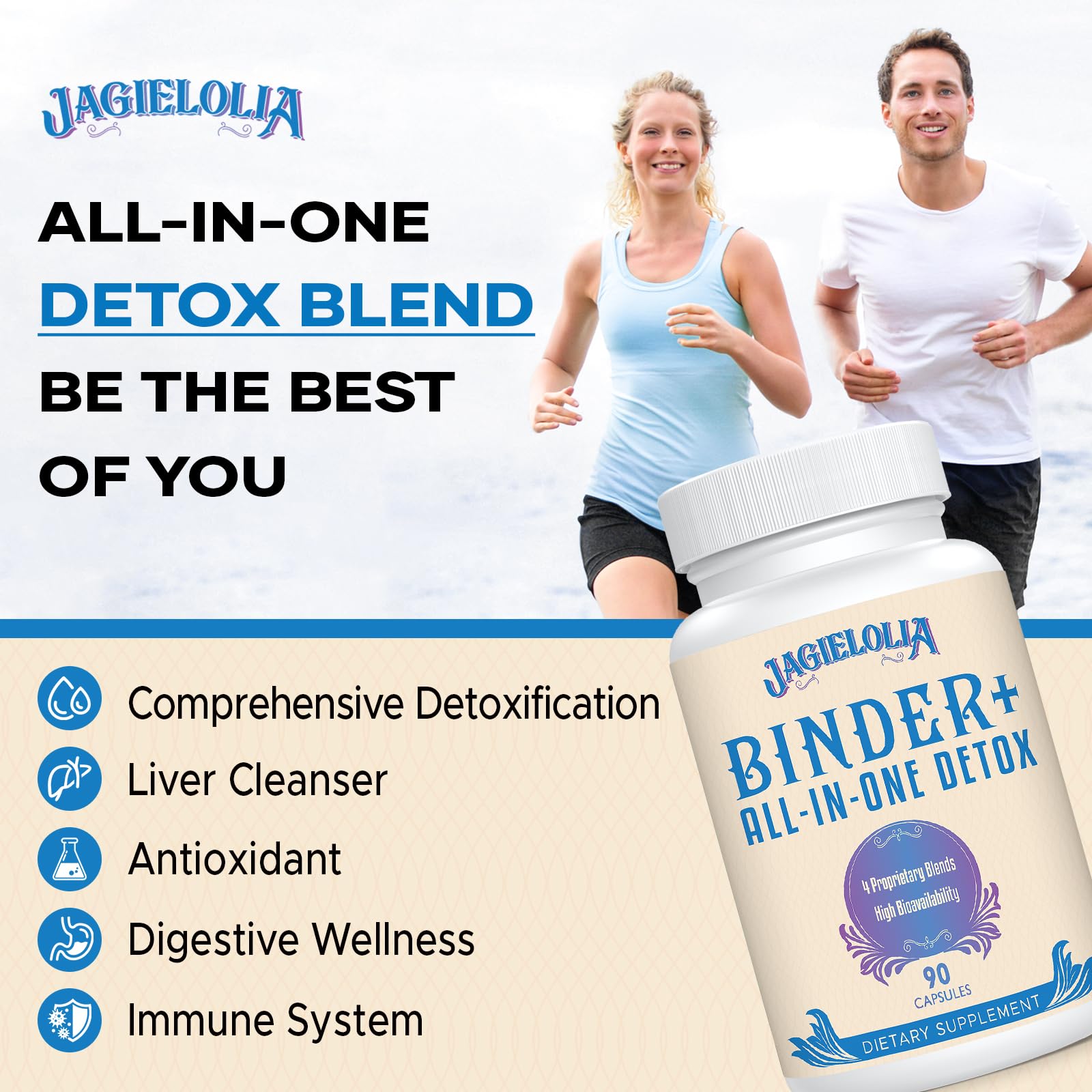 Milk thistle plant graphic emphasizing liver-supporting antioxidative blend