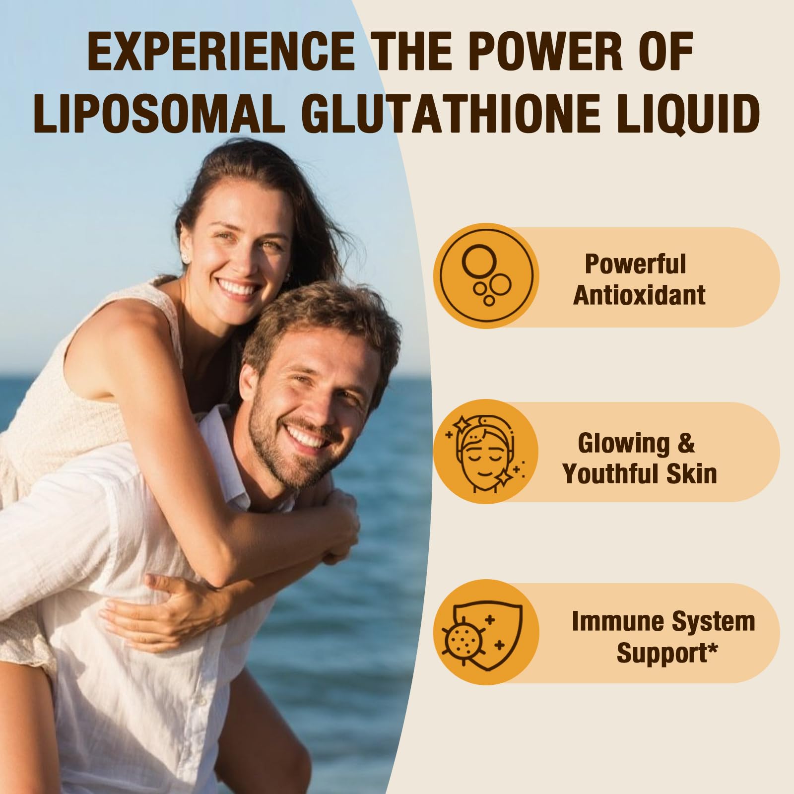 Jagielolia glutathione drops in water glass, easy to mix for hydration