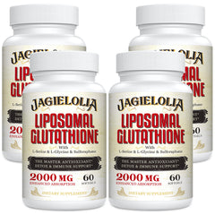 Jagielolia Liposomal Glutathione 2000mg bottle with enhanced absorption potential.