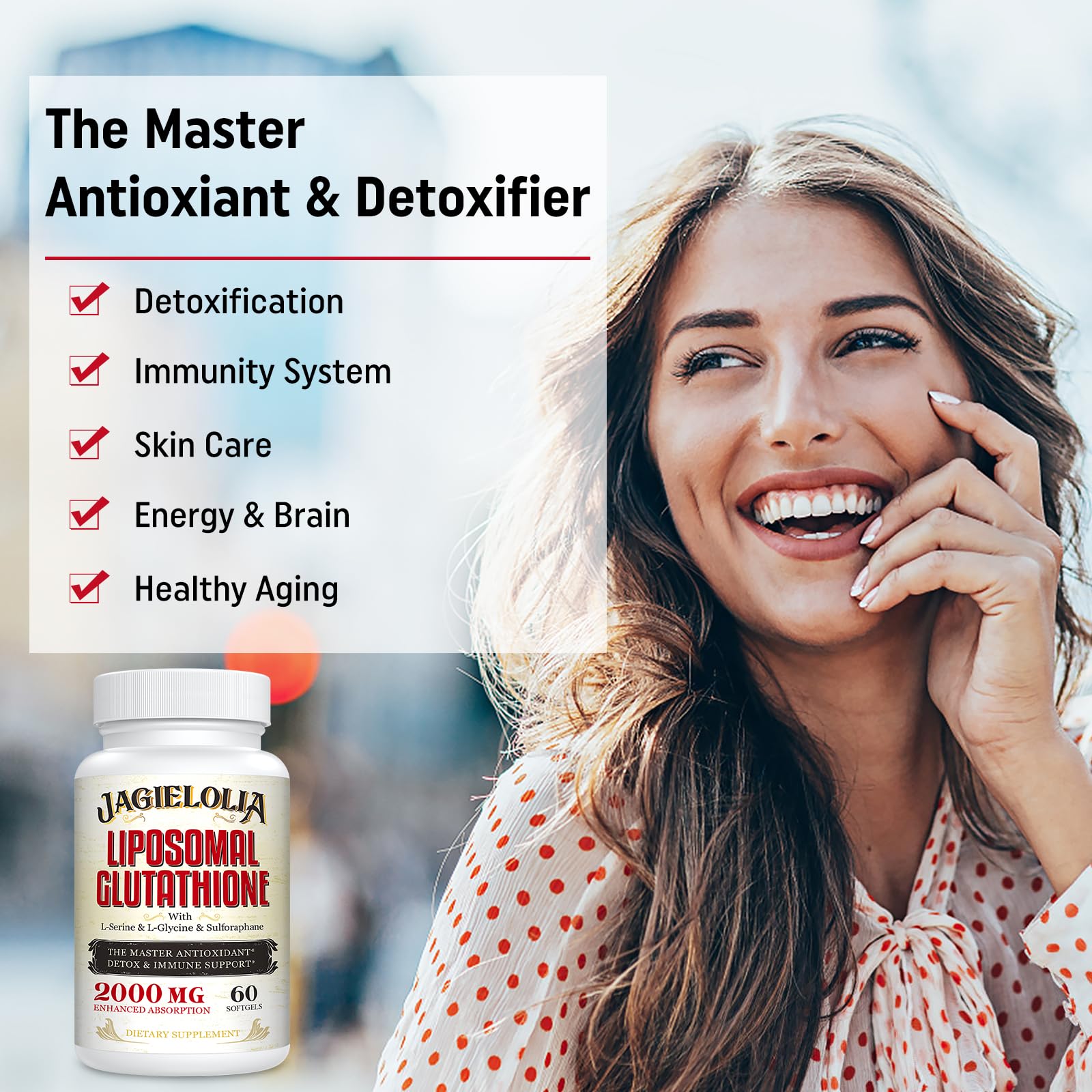 Jagielolia Sulforaphane boost blend visual suggests enhanced antioxidant potential.