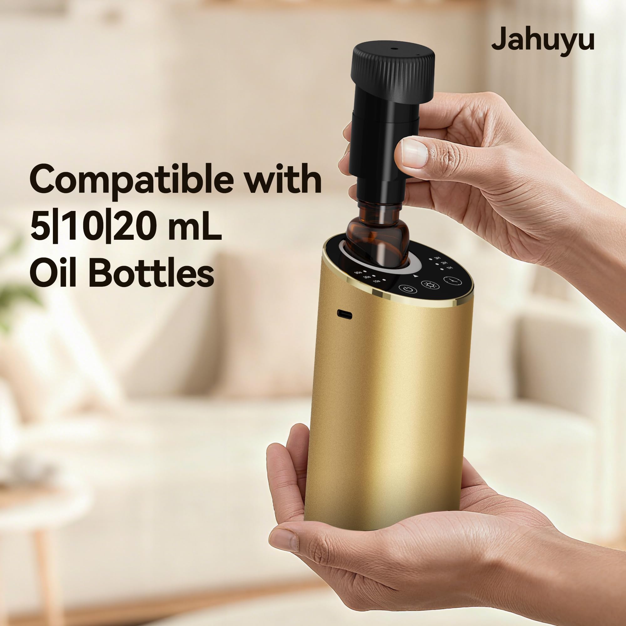 JAHUYU waterless diffuser with oil bottle refill