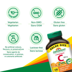 Jamieson vitamin C chewables support bone maintenance and healthy teeth