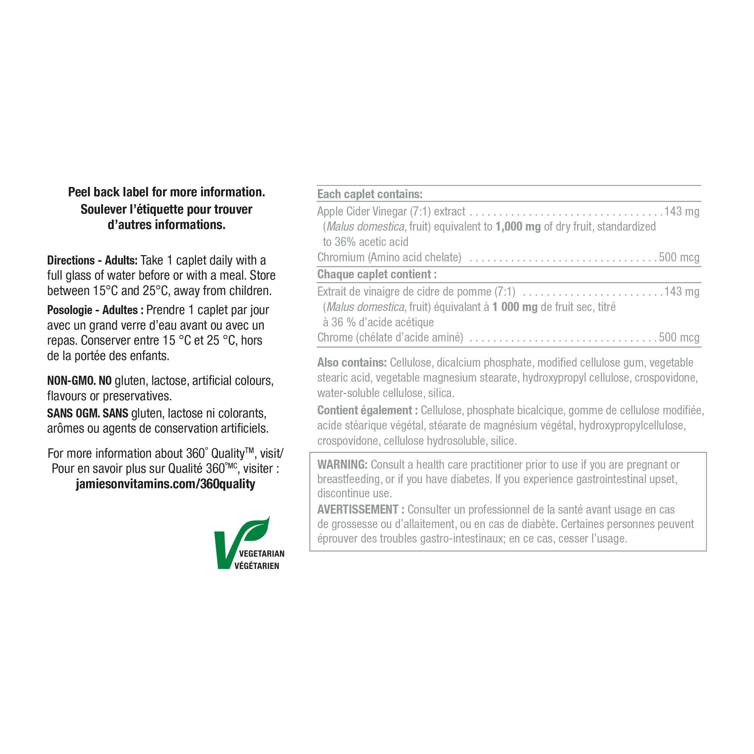 Jamieson nutrition label and ingredients view helping informed ingredient choices