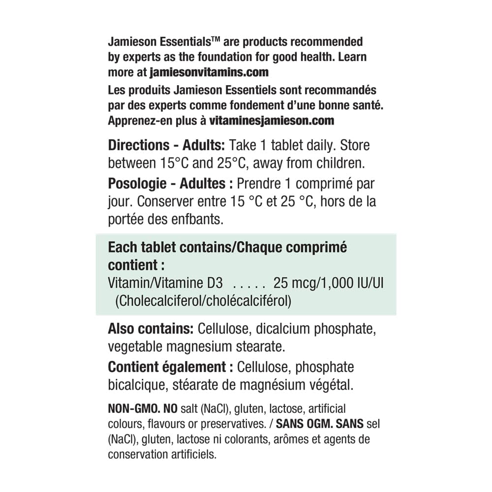 Immune support graphic for Jamieson Laboratories Vitamin D3 brand.