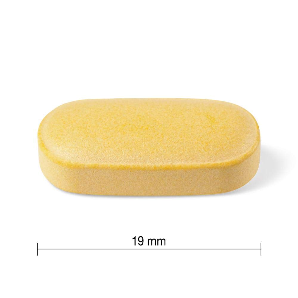 Jamieson Timed Release B100 caplets close-up suggests easy one-a-day dosing.