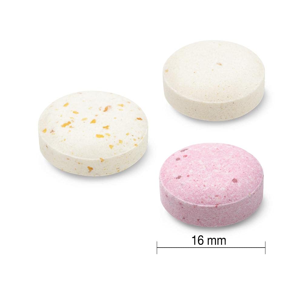 Jamieson Vitamin C mixed fruit flavour packaging conveys a tasty daily option.