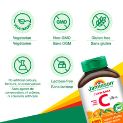 Jamieson Vitamin C Orange on a breakfast table for daily use with kids