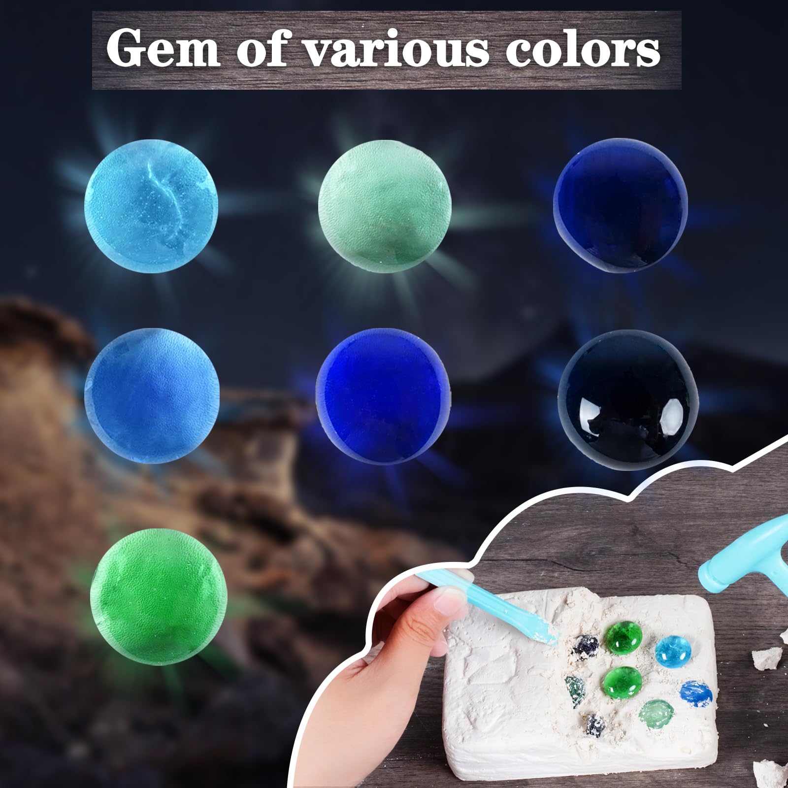 Janeunique Gemstone Dig Kit makes a thoughtful educational gift for curious kids.
