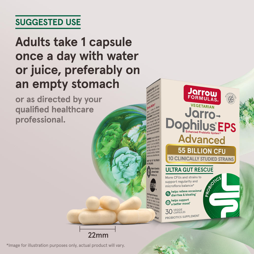 Daily use scene with Jarro-Dophilus EPS Advanced capsule ready for consumption