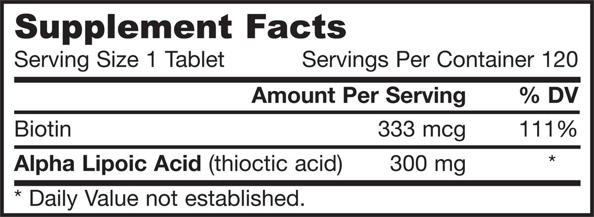 Jarrow Formulas Alpha Lipoic Sustain 300 tablets inside bottle show the value-size pack for easy dosing.