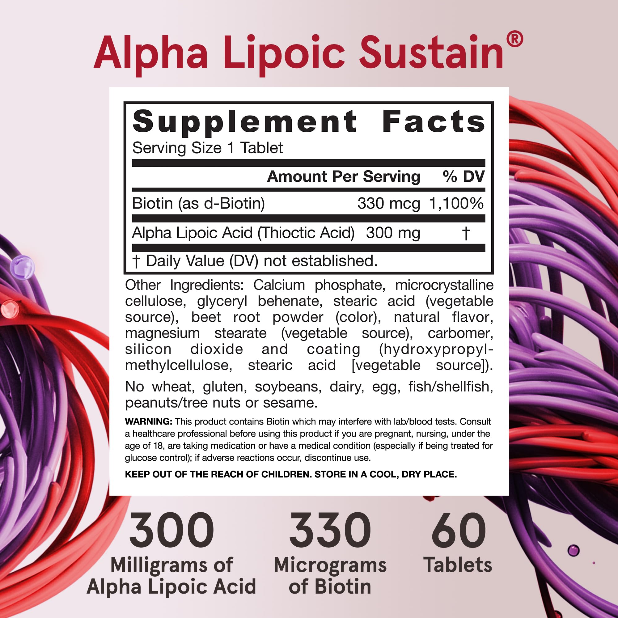 60-day supply label reflects generous vegan tablets for flexible use.