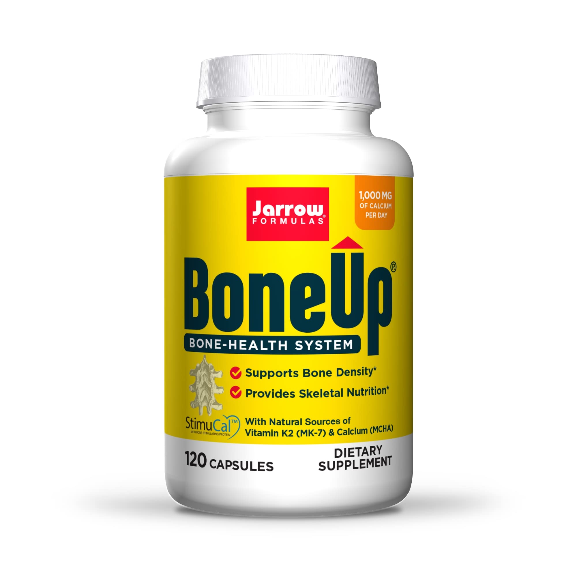Jarrow Formulas Bone-Up bottle front, supporting daily bone health and easy dosing.