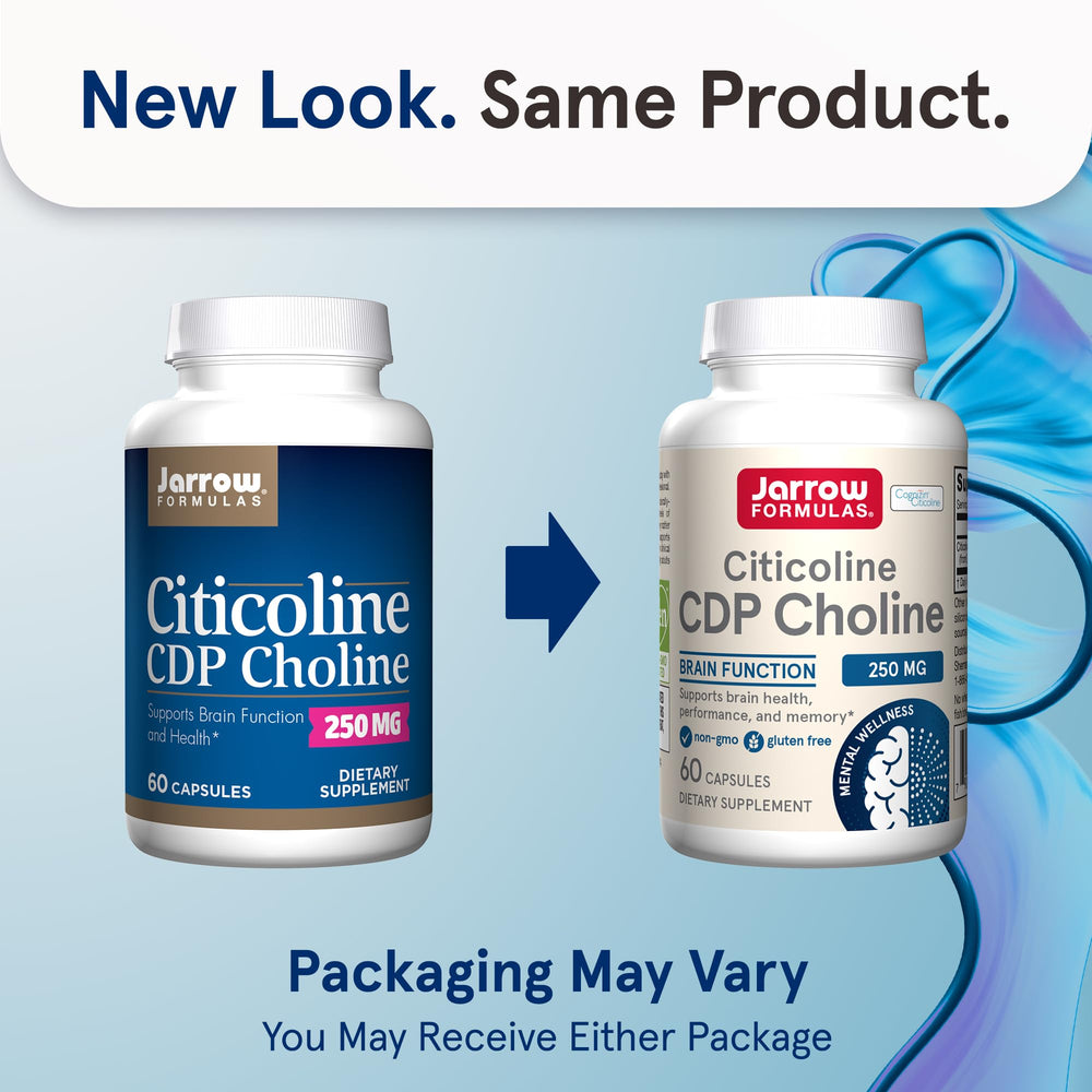 Citicoline CDP 250 mg capsules close-up highlighting easy daily use