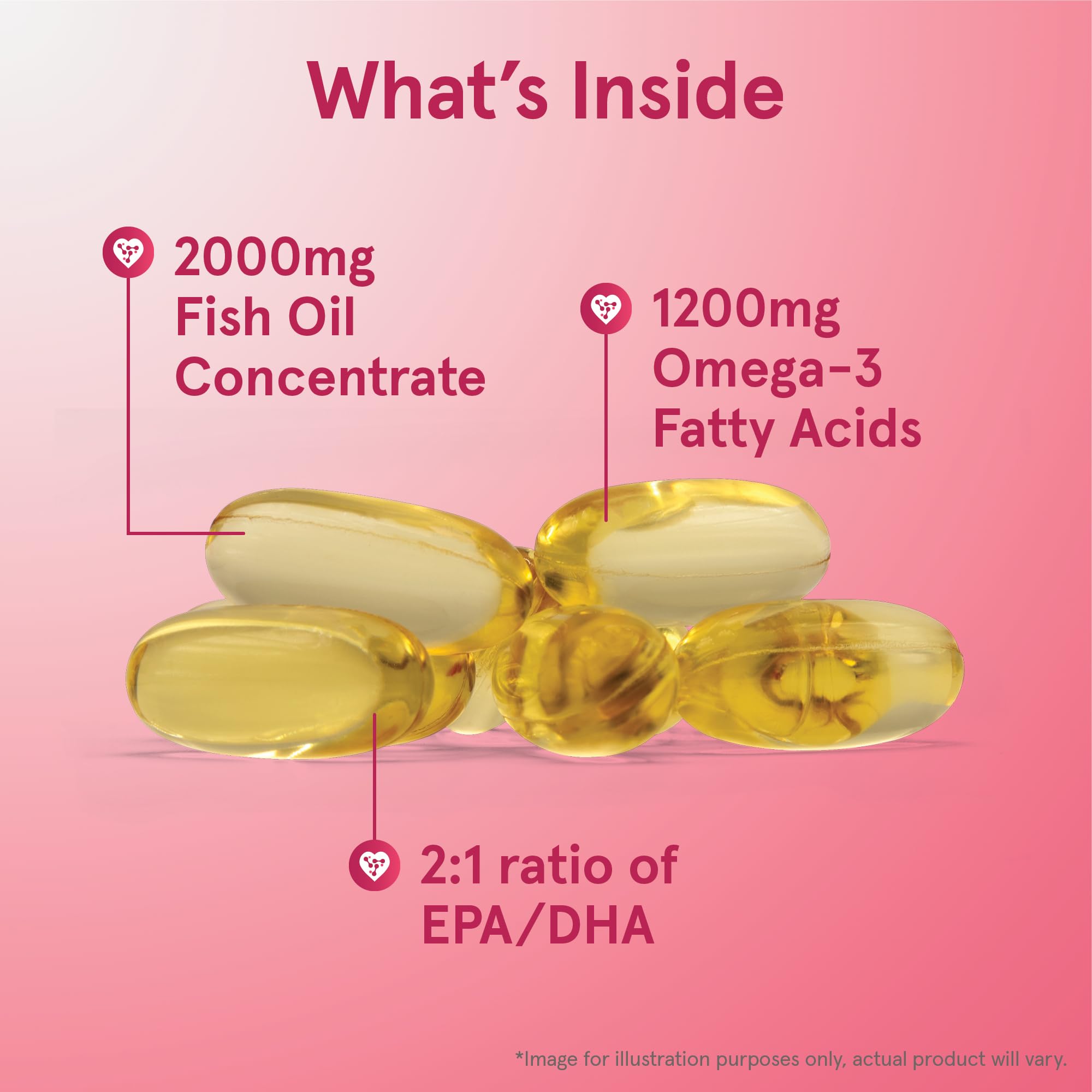 Jarrow Formulas EPA-DHA Balance bottle pour illustrating easy daily dosage.