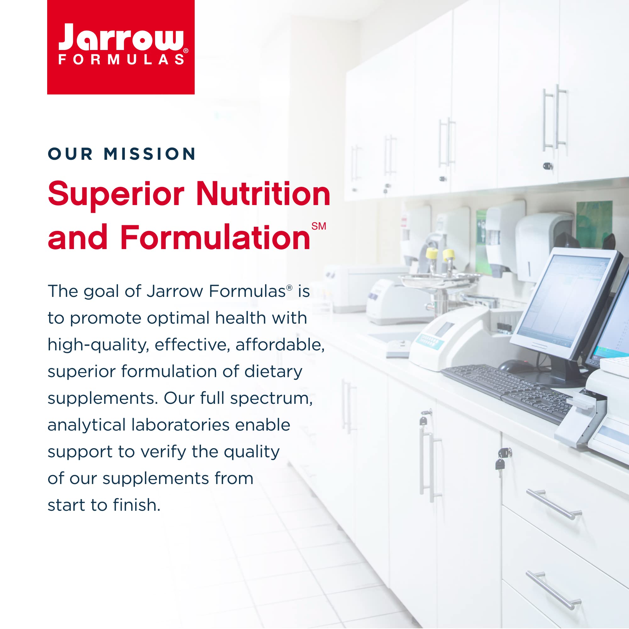 Label detail highlighting quality on Jarrow Formulas Glutathione Reduced.