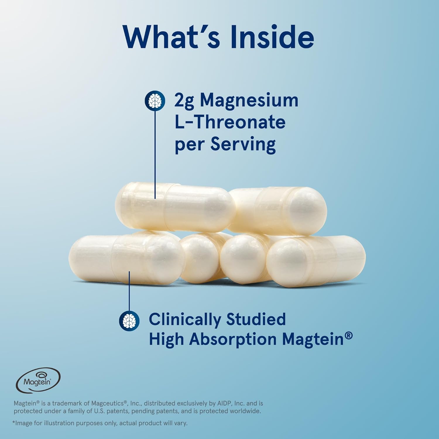 Jarrow MagMind capsules close-up highlighting vegan capsules for daily brain support