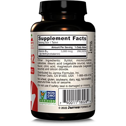 Jarrow Formulas Methyl B-12 daily-use scene with glass of water.