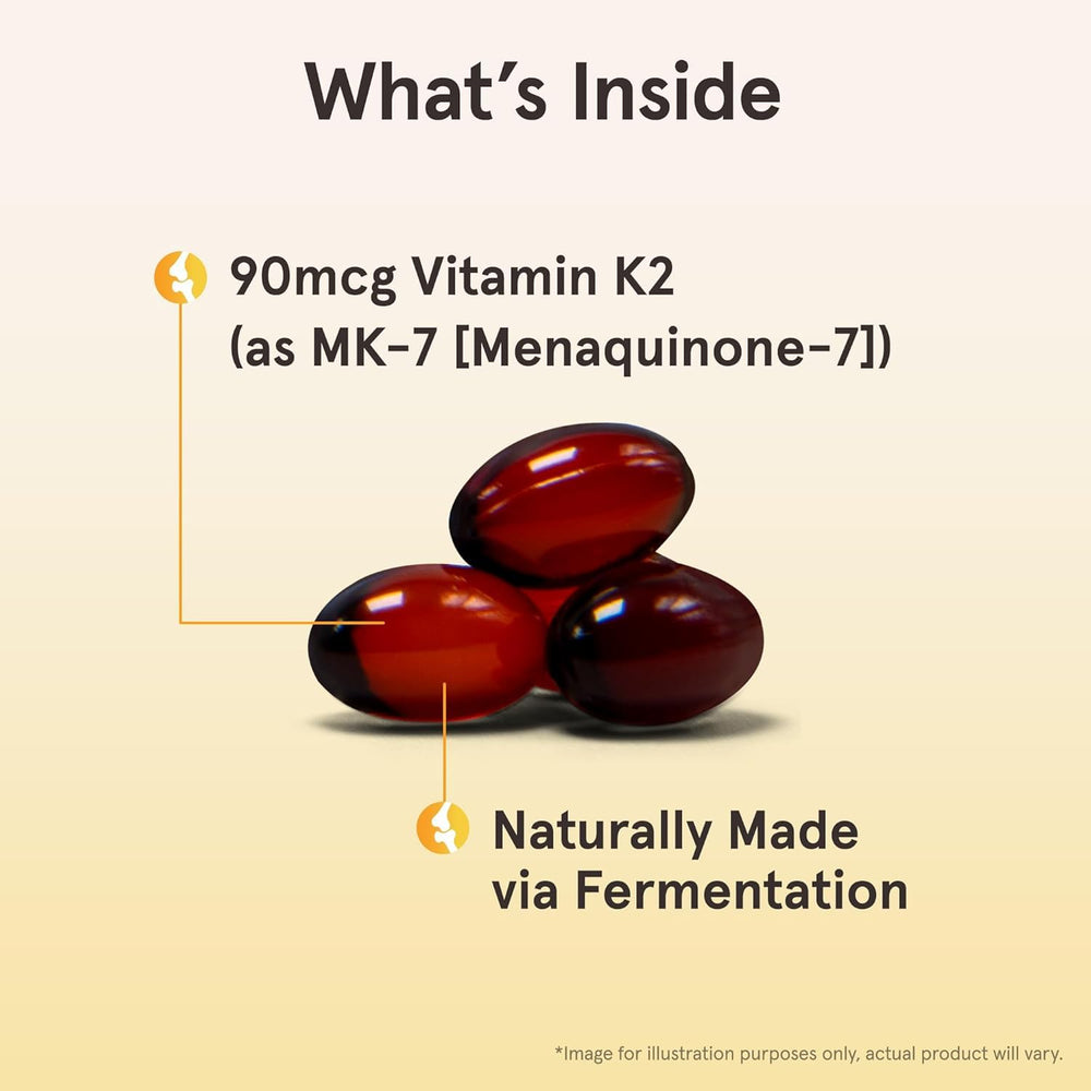 Jarrow Formulas MK-7 ingredients list highlights natto-derived MK-7 and olive oil.