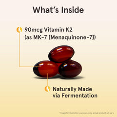 Jarrow Formulas MK-7 ingredients list highlights natto-derived MK-7 and olive oil.