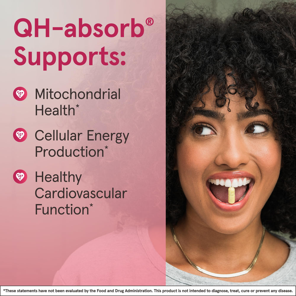 Jarrow Formulas QH-Absorb clinical results graphic illustrating Co-Q10 level increases.