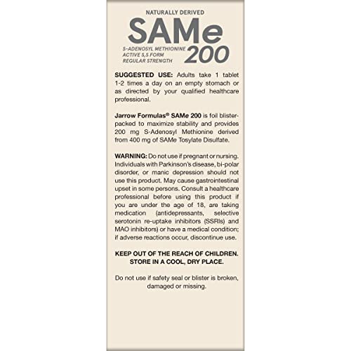 Mood and brain support with SAMe supplement.