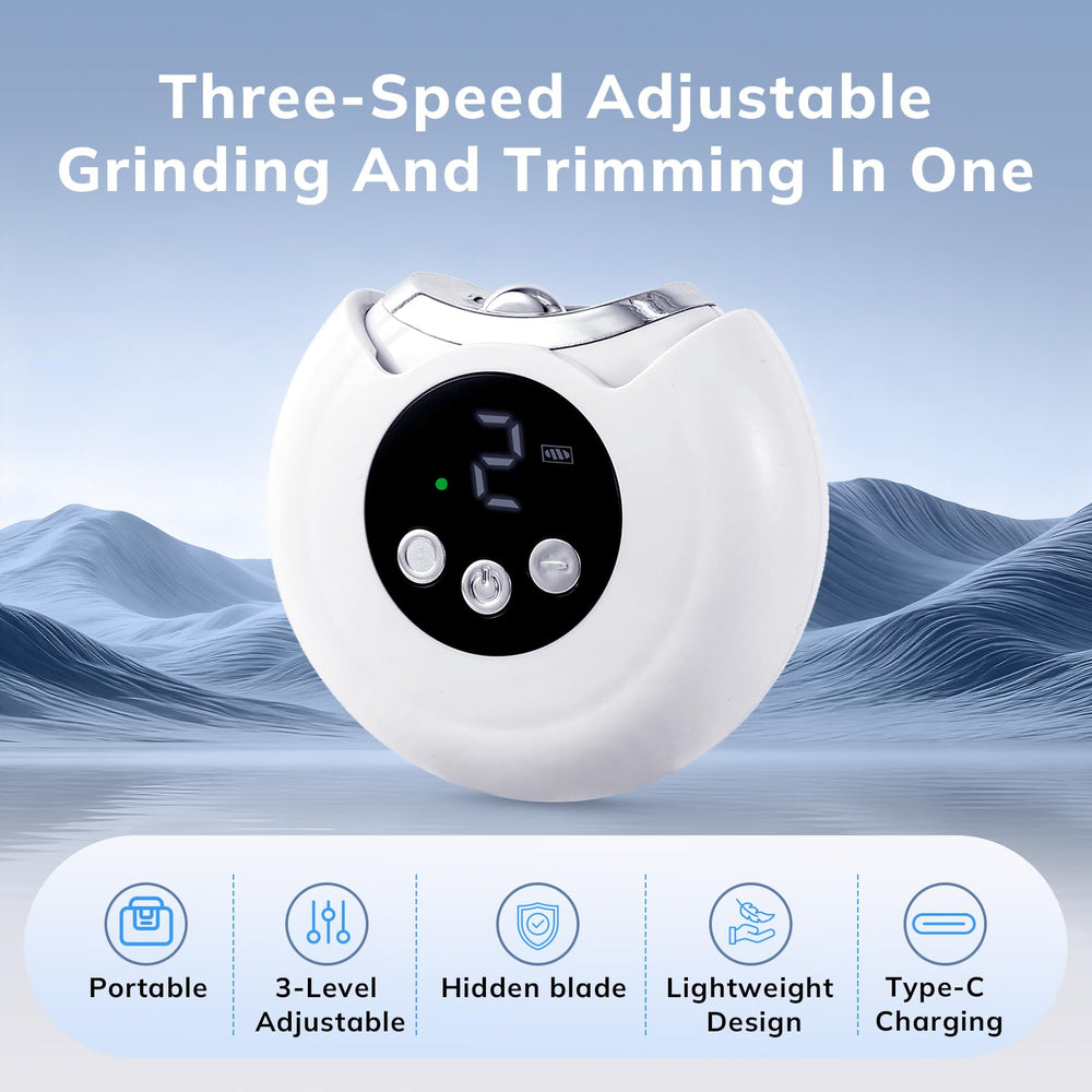 Jasinber 2-in-1 nail trimmer for baby and adult nails with adjustable speeds