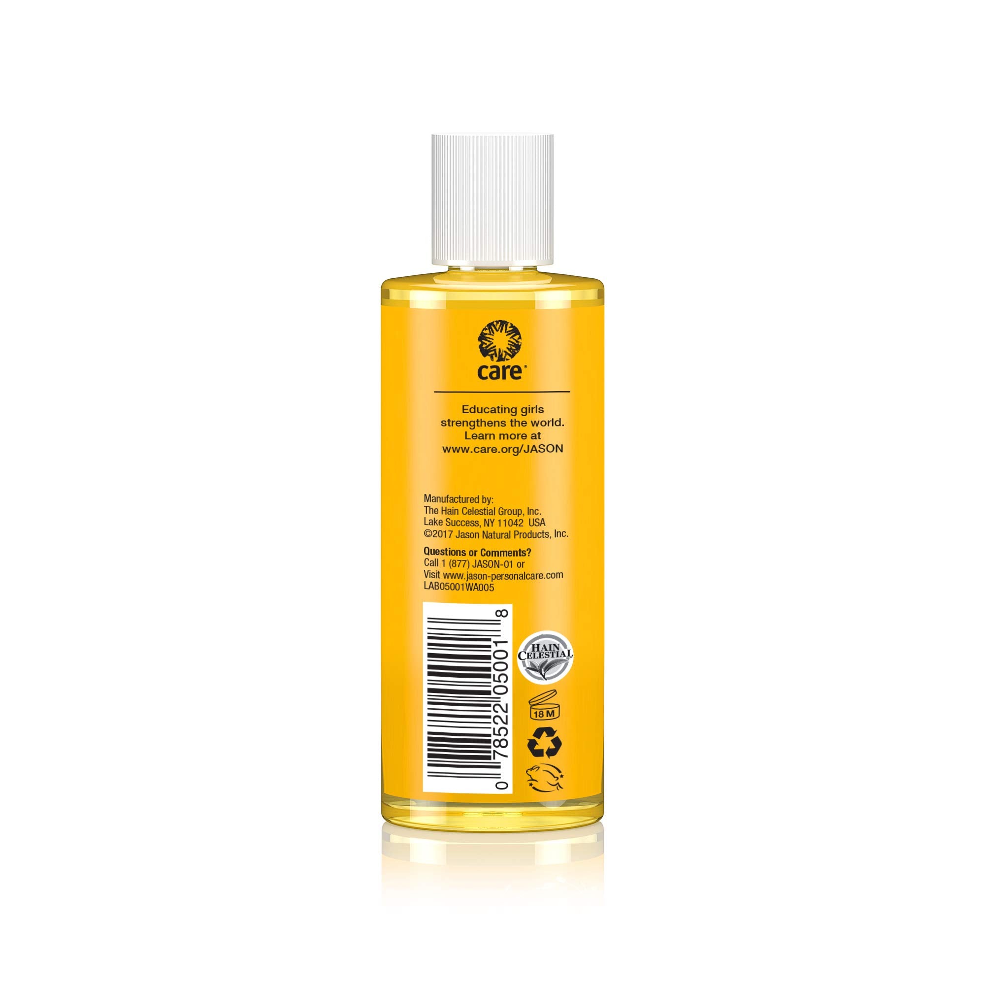 Texture of JASON Vitamin E oil absorbed into the skin after application.
