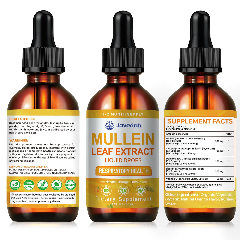 Javeriah Mullein Drops 2-pack packaging