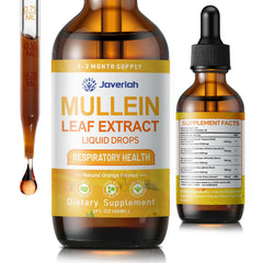 Javeriah Mullein Drops bottle with dropper for easy daily dosing.