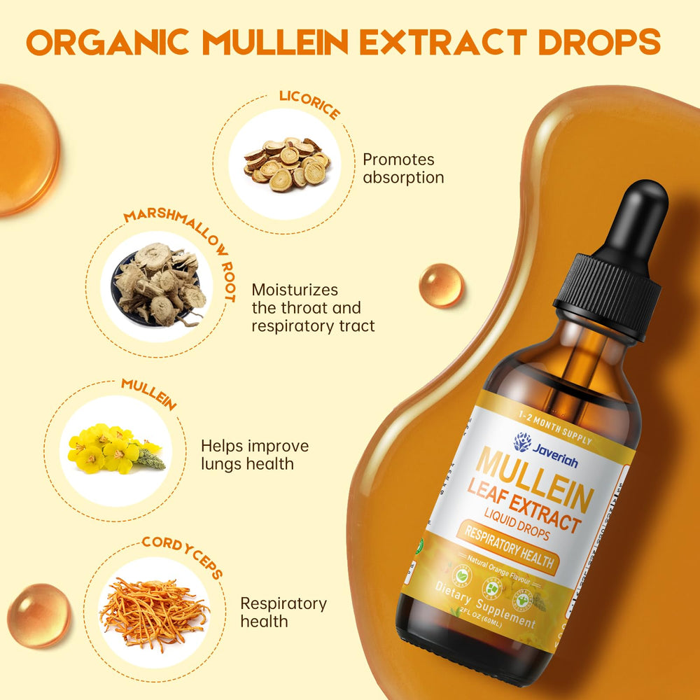 Javeriah Mullein Drops with mullein leaf and marshmallow