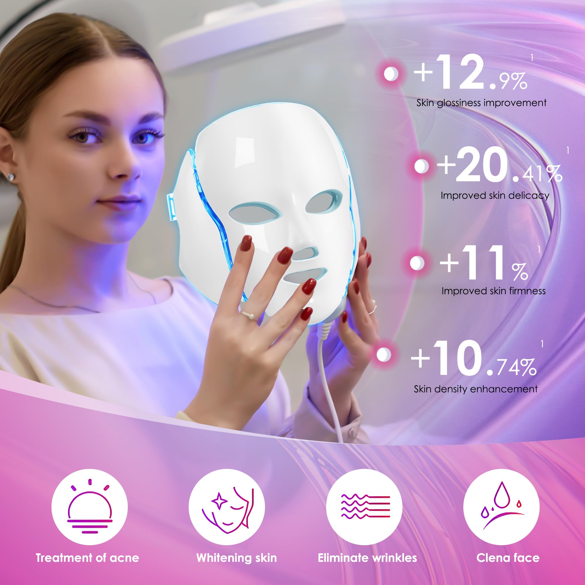 Jay Sarees mask with touch controls on the head for color changes