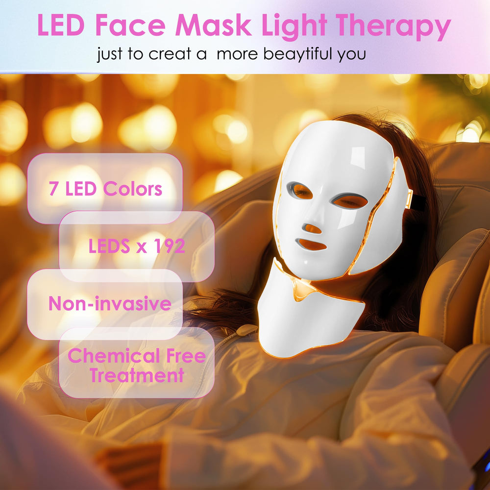 Jay Sarees LED face mask ready for a quick therapy session