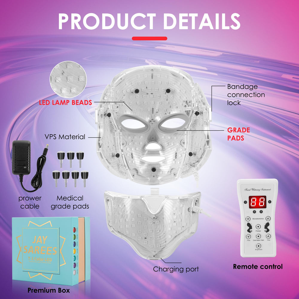Jay Sarees portable mask for on-the-go light therapy