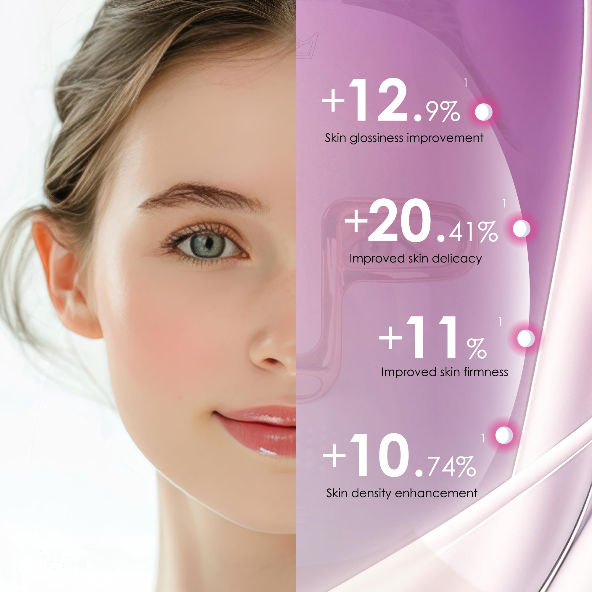 JAY SAREES portable gold mask for travel-friendly light therapy.