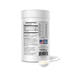 Jay Robb Collagen Peptides in a glass with a mixed drink for easy consumption
