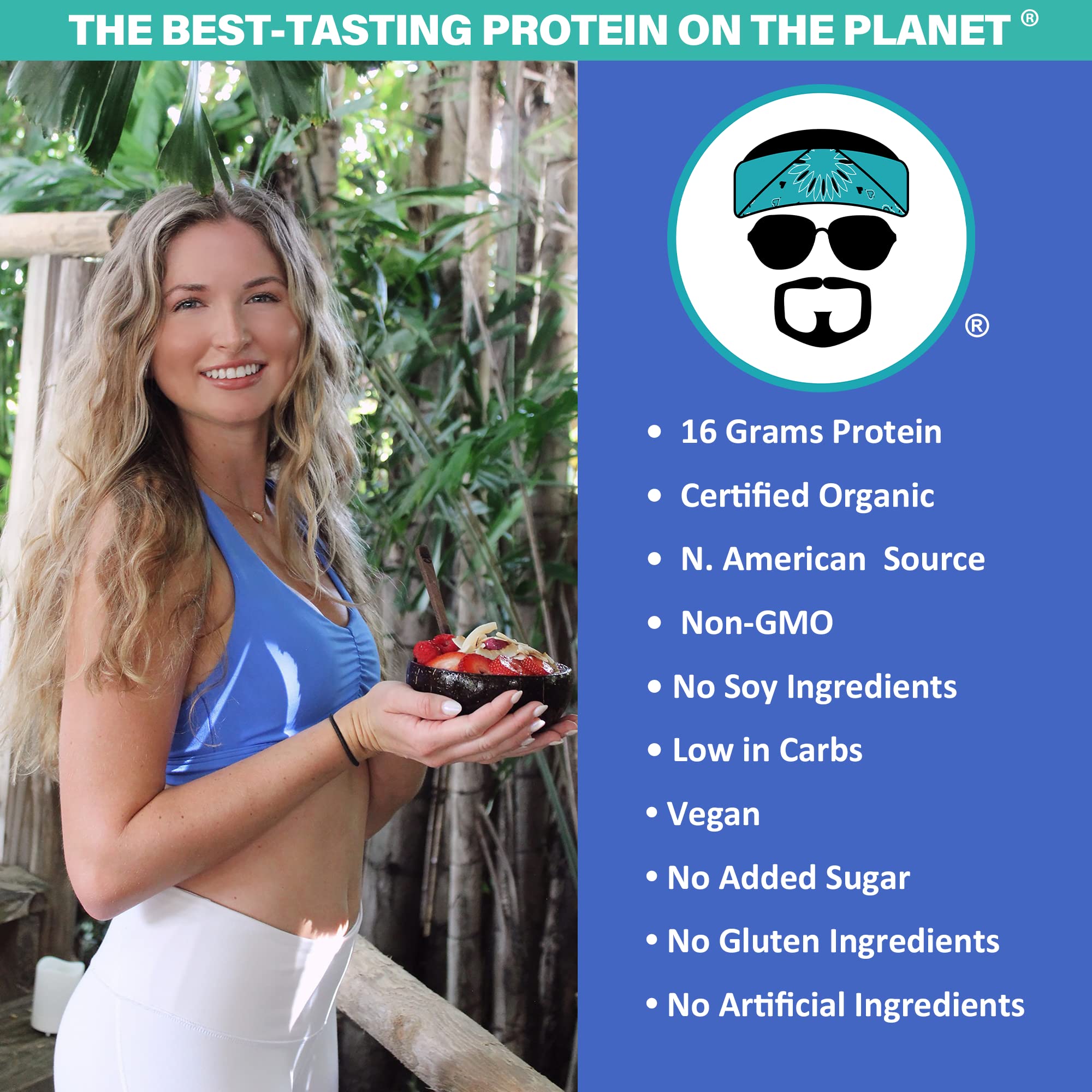 JAYROBB nutrition facts highlight 16g protein per serving.