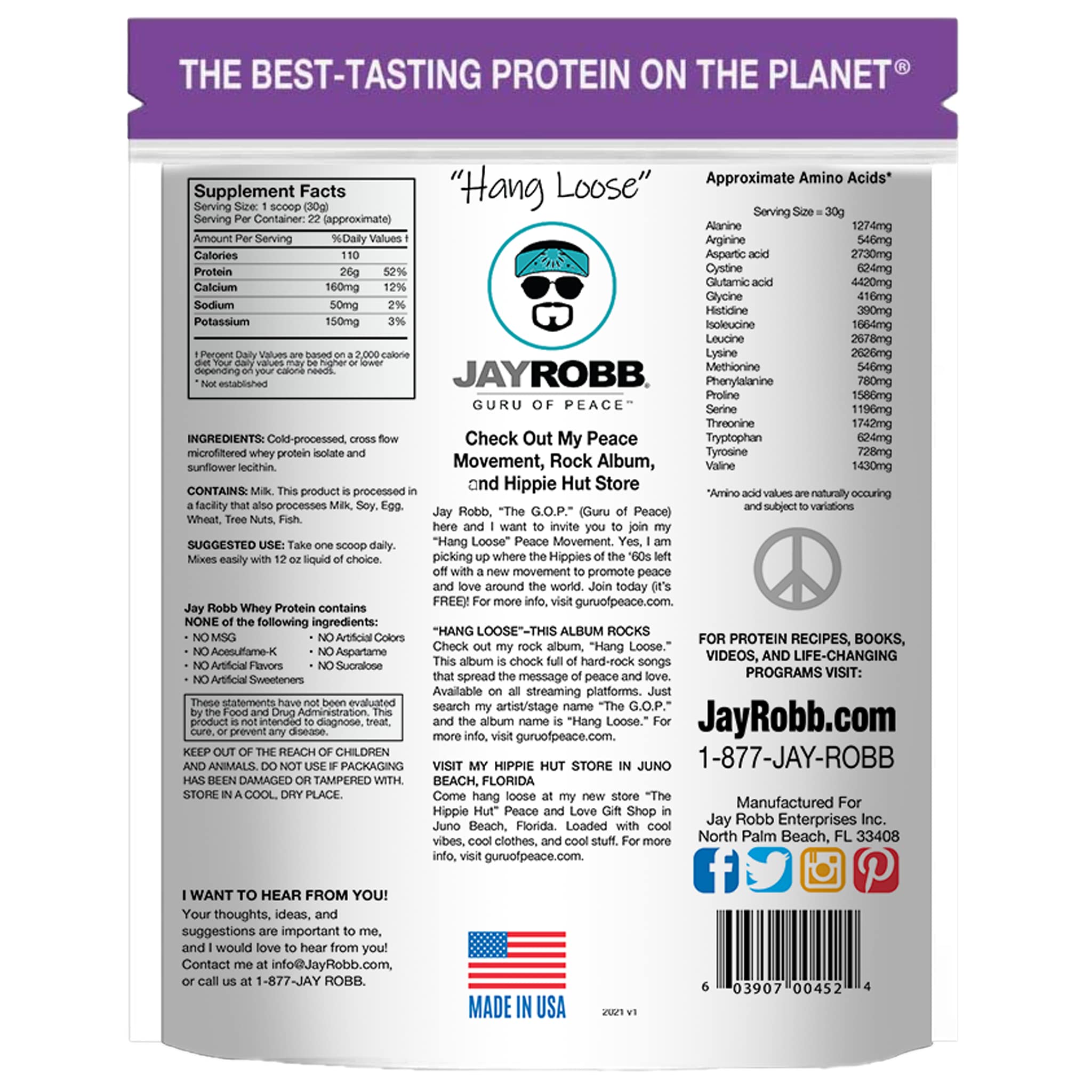 Scoop image showing precise measurement for Jay Robb whey isolate servings