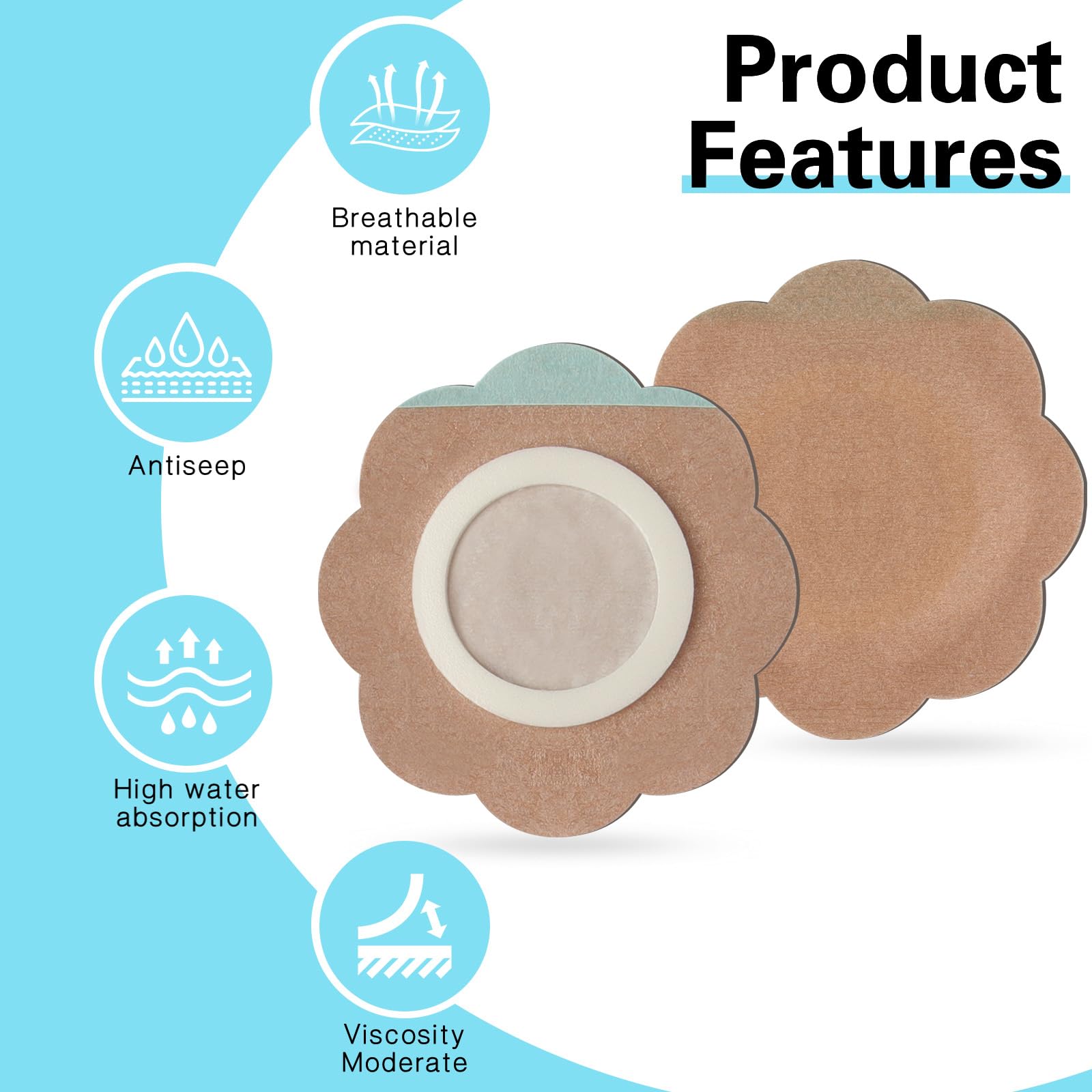 JayruiMice anti-leak patch with ring and film prevents mess