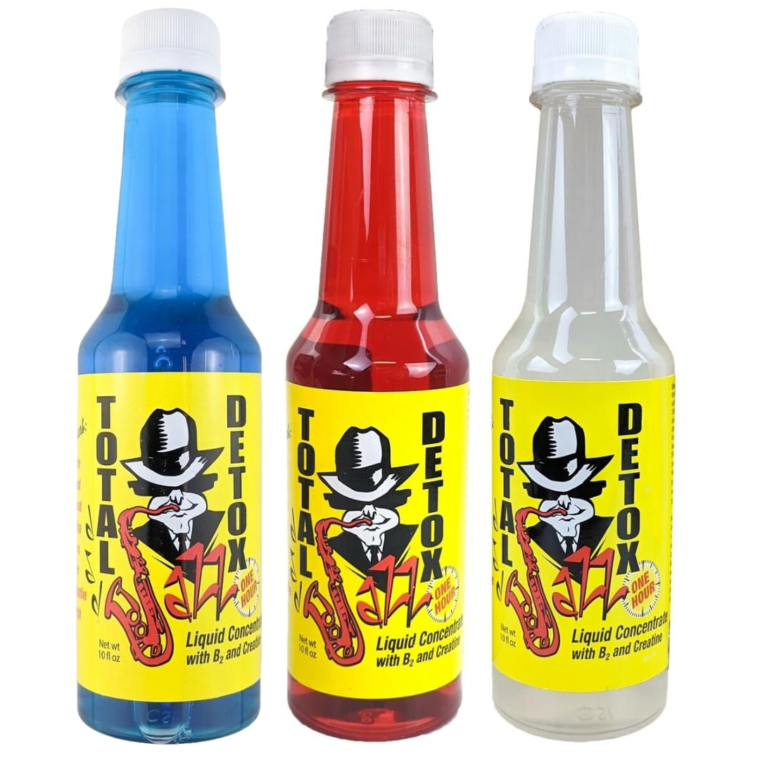 Jazz Detox 10oz bottle display for a flavorful daily detox routine.
