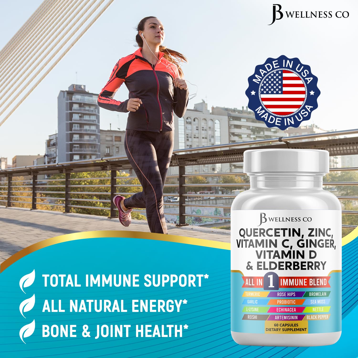 JB Wellness Co artemisinin-dried herbs image suggests carefully sourced ingredients for daily routines.