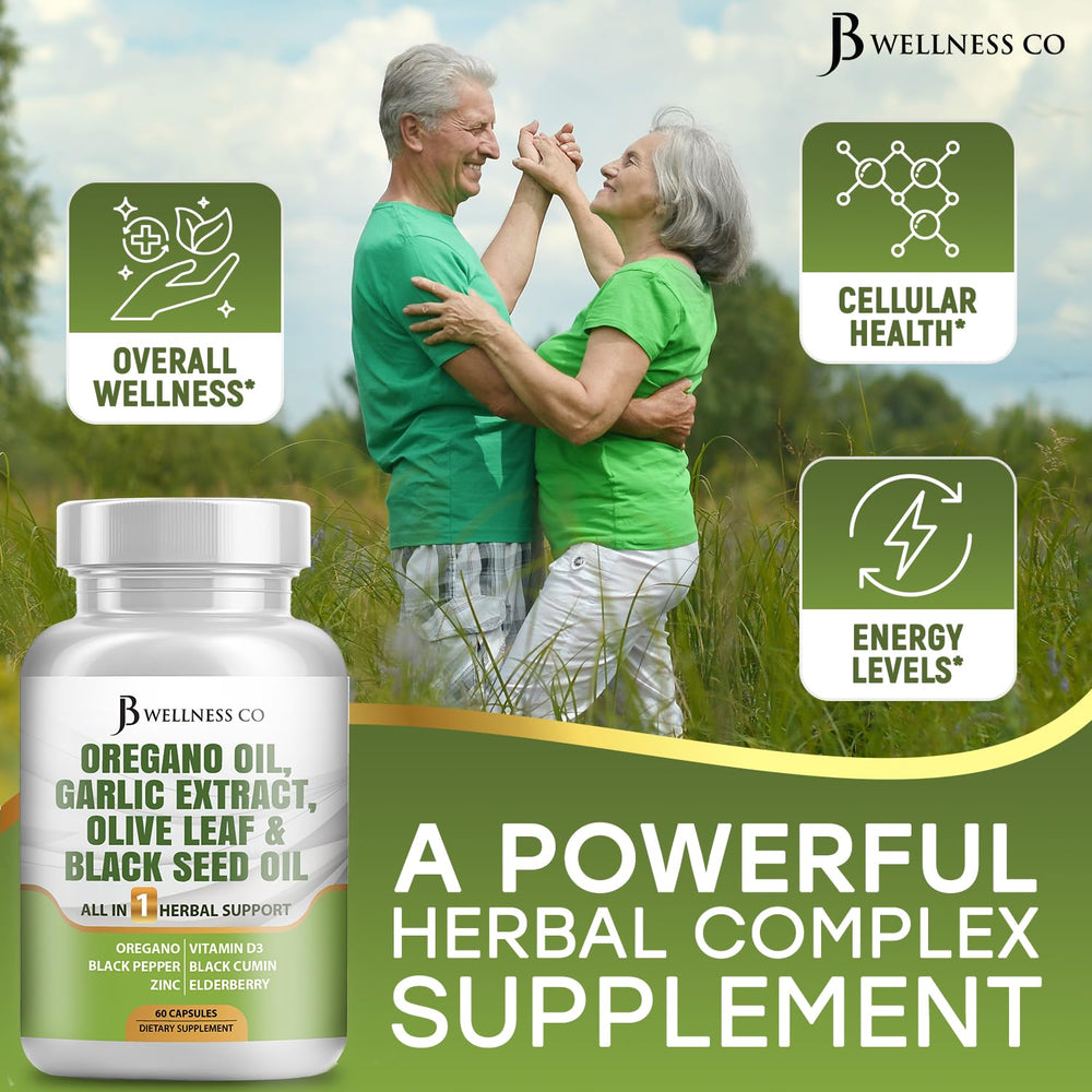 JB Wellness Co bottle pictured travel-ready immune support on the go.