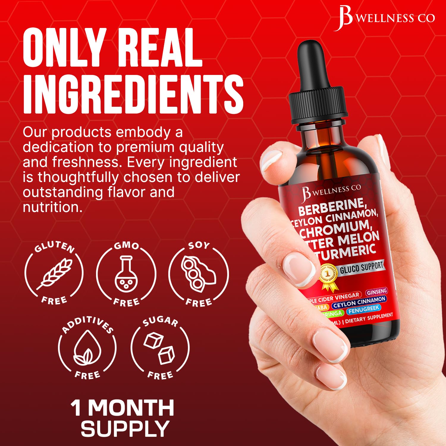 JB Wellness Co panax ginseng turmeric moringa liquid blend for versatile wellness