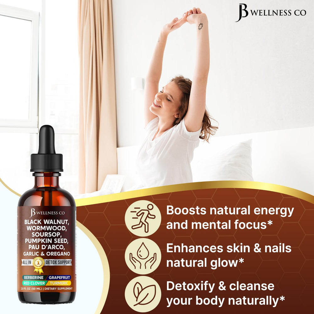 JB Wellness Co wormwood cleanse pumpkin seed oil close-up highlights key nutrients.